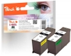 313862 - Peach Twin Pack, 2 ink cartridges black, with Chip, compatible with No. 100XLBK*2, 14N1068E, 14N1092 Lexmark