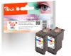 320085 - Peach Double Pack tête d'impression couleur, compatible avec CL-546*2, 8289B001*2 Canon