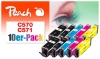 320209 - Peach Pack of 10 Ink Cartridges, compatible with PGI-570, CLI-571 Canon