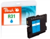 320500 - Peach Ink Cartridge cyan compatible with GC31C, 405689 Ricoh