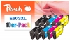 321663 - Peach Pack de 10 cartouches d'encre, XL, compatible avec T03A1*4, T03A2*2, T03A3*2, T03A4*2 Epson