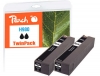 Peach Twinpack cartouche d'encre noire compatible avec  HP No. 980 bk*2, D8J10A*2