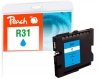Peach cartouche d'encre cyan compatible avec  Ricoh GC31C, 405689