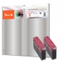 318703 - Peach Twin Pack cartouche d'encre magenta, compatible avec BJI-201M*2, 0948A002 Canon, Xerox, Apple