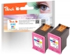 319612 - Peach Twin Pack testine di stampa colore compatibile con No. 302 c*2, F6U65AE*2 HP