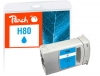319942 - Peach Ink Cartridge cyan compatible with 80 C, C4872A HP