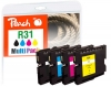 320503 - Peach Combi Pack compatible avec GC31, 405688, 405689, 405690, 405691 Ricoh