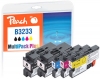 320995 - Peach Multi Pack Più con chip, compatibili con LC-3233 Brother