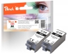 321196 - Peach Twin Pack Ink Cartridge black, compatible with PGI-35BK*2, 1509B001*2 Canon